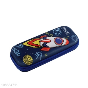 Yiwu market cartoon students stationery pencil case with zipper