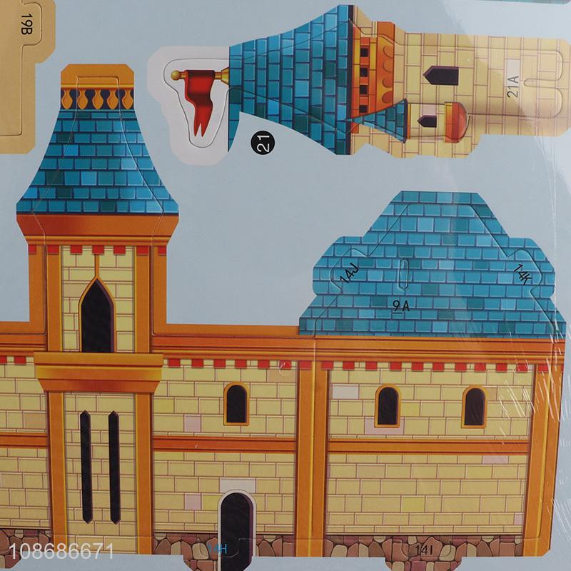 New arrival 35 pieces 3D castle puzzle for kids girls boys