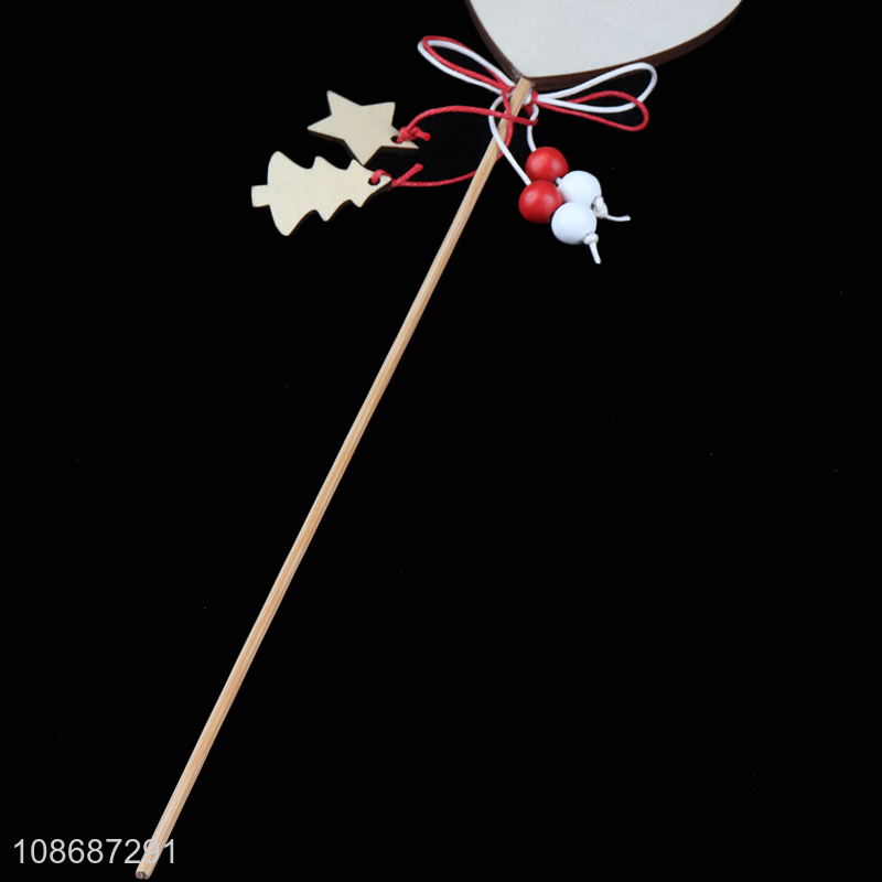 Good quality wooden christmas decoration christmas flower stick for sale