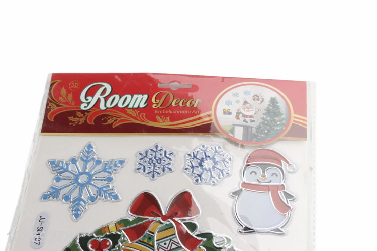 Top selling christmas sticker decorative sticker for home