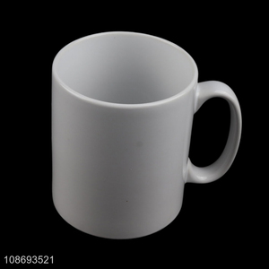 Wholesale solid color blank ceramic coffee mugs tea cup with handle