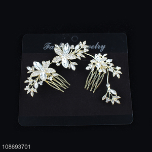 Good selling women fashion flower hair clip bridal hair accessories wholesale