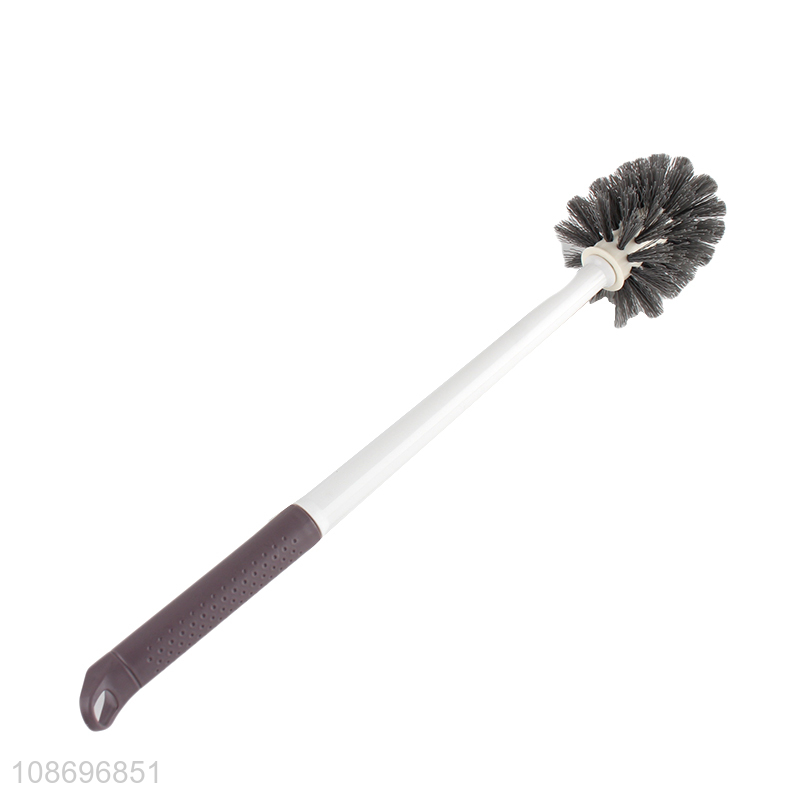 Hot selling plastic bathroom cleaning toilet bowl brush set