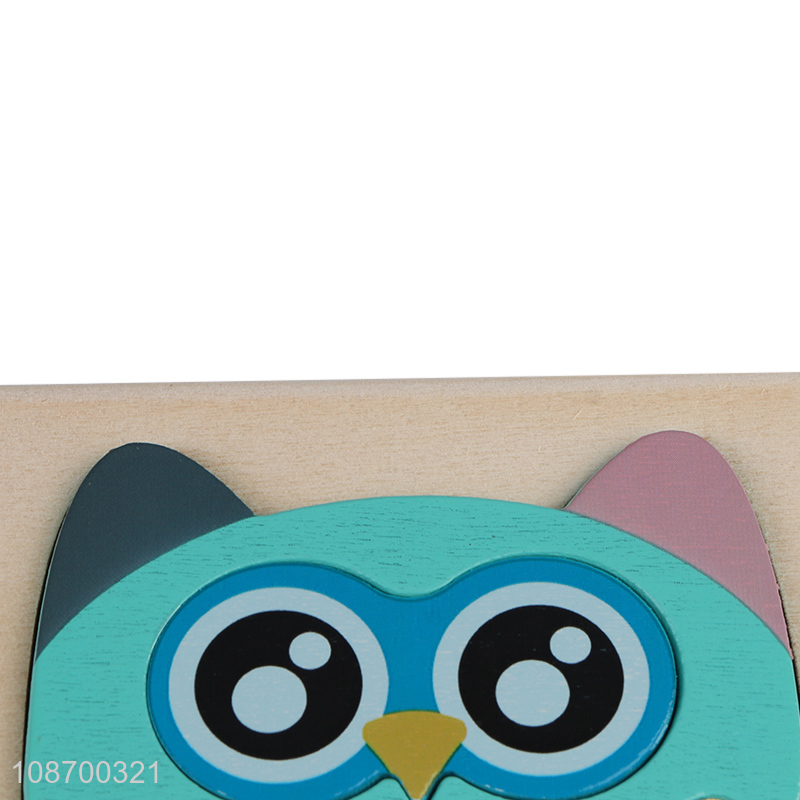 Hot products cartoon owl kids jigsaw educational toy for sale