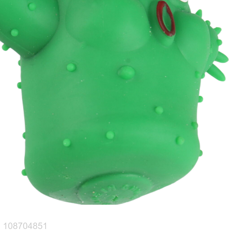 China supplier green cactus squeeze toys for stress relief