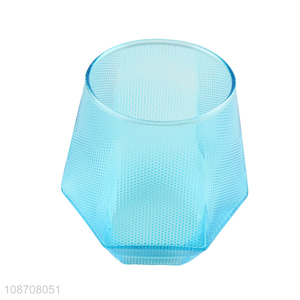 New design blue unbreakable glass water cup drinking cup wholesale