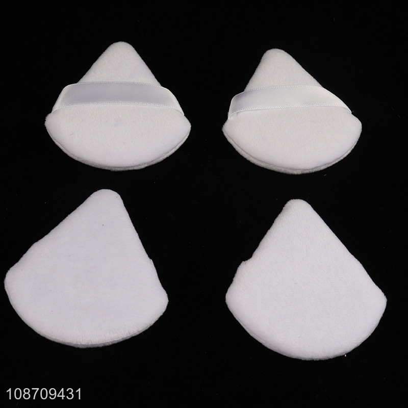 Hot selling 4pcs triangle cosmetic powder puff soft makeup puff