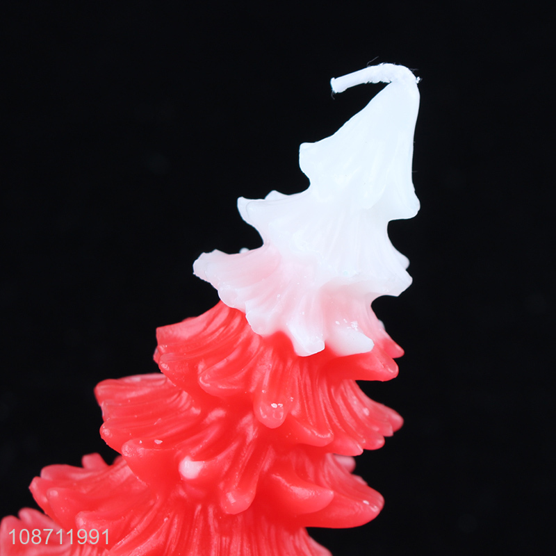 Hot selling Christmas tree shaped scented candle Xmas fragrance candle