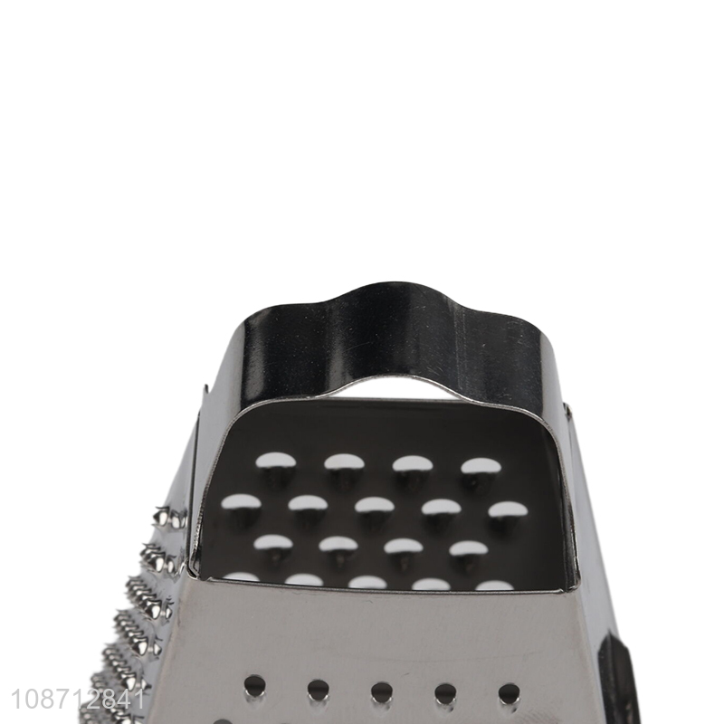 Latest design stainless steel 4sides kitchen gadget vegetable grater wholesale