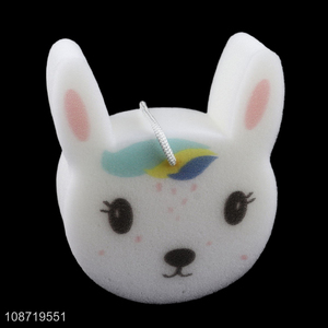 Yiwu market rabbit shape soft dead skin remover bath sponge for sale