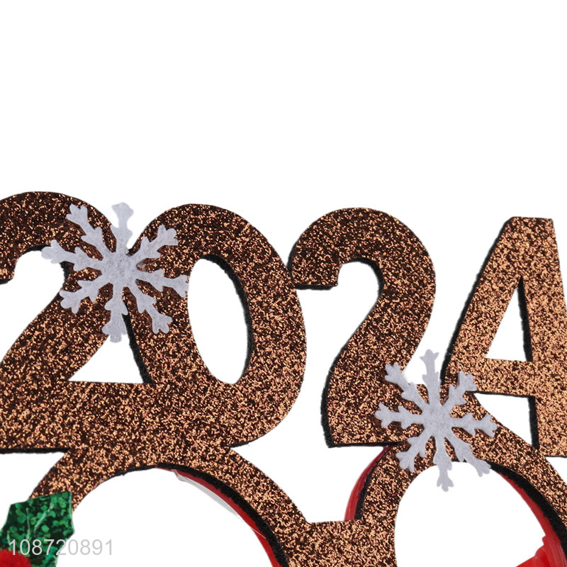 Hot Selling 2024 Christmas Glasses New Year's Eve Glasses Holiday Eyewear