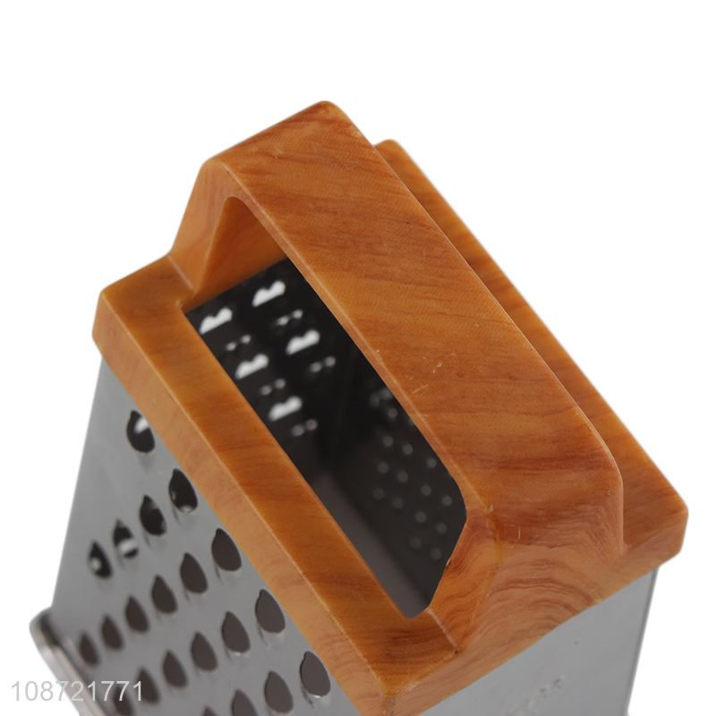 Good quality 4 sided stainless steel box grater for vegetables & cheese