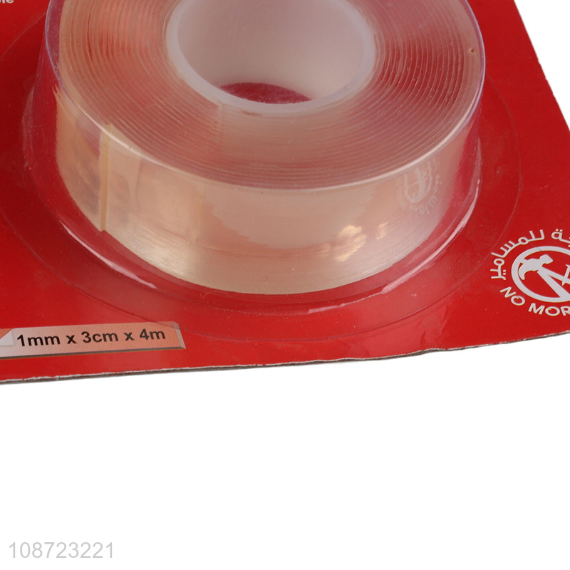 Good quality transparent reusable washable waterproof moistureproof double-sided nano tape