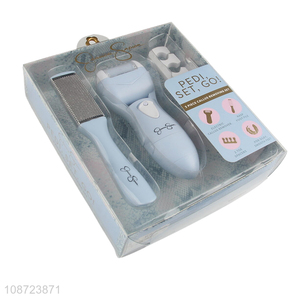 High quality pedicure tools electric callus remover <em>set</em> with foot file