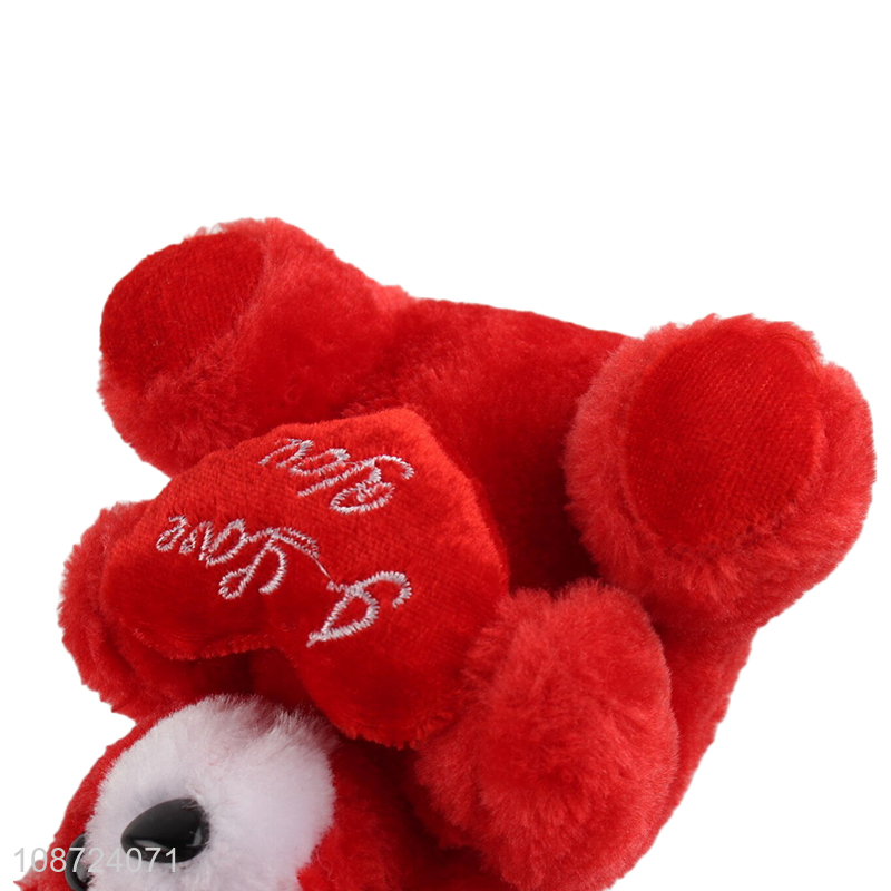 Wholesale cute soft Valentines plush bear toys stuffed animal toy