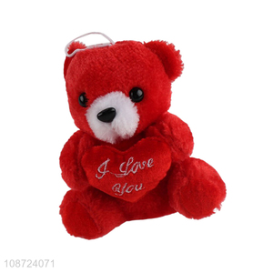 Wholesale cute soft Valentines plush bear toys stuffed animal toy