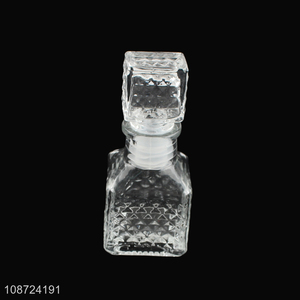 Wholesale 50ml empty glass wine bottle European style glass whiskey bottle