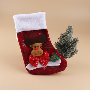 China wholesale xmas tree decoration christmas stocking candy bag