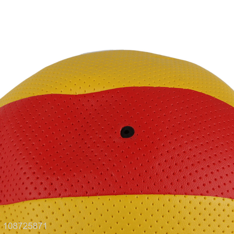 Wholesale size 5 pu leather soft training game volleyball for adults teens