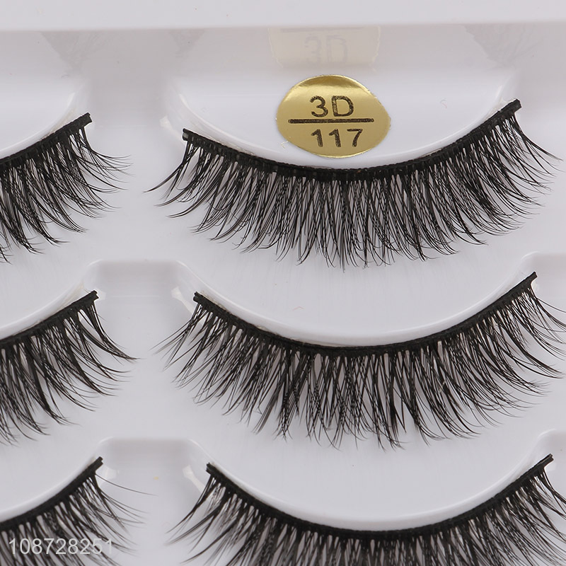 Best selling natural long lasting 3d false eyelashes wholesale