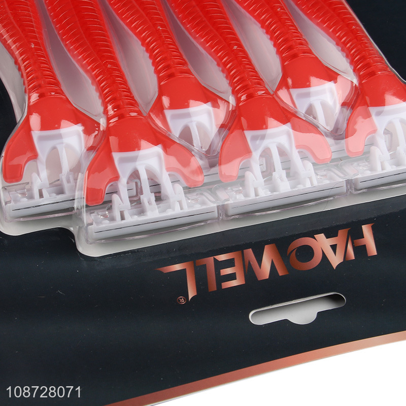 China supplier multicolor portable disposable shaving razor set for sale