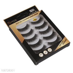 Latest products natural long lasting women fluffy false eyelashes set