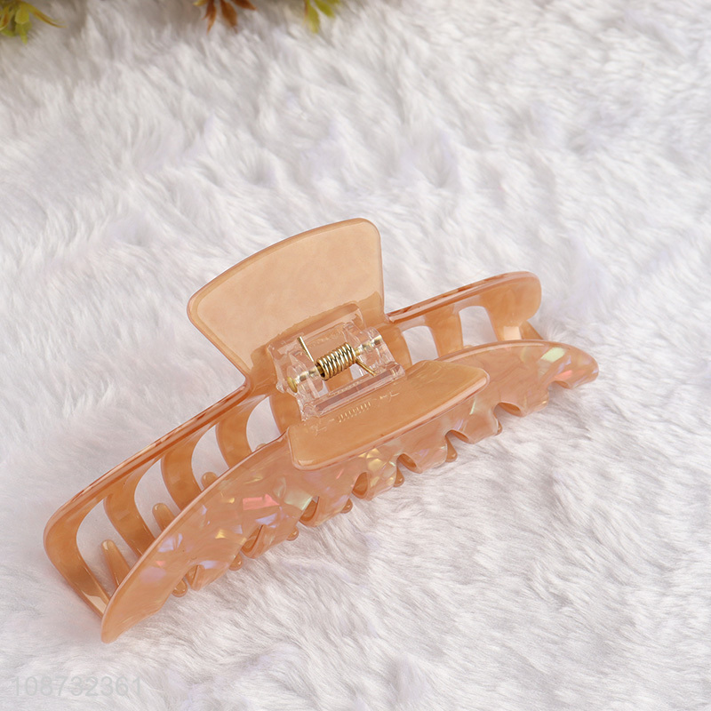 Factory price acrylic fashionable hair accessories hair claw clips for sale