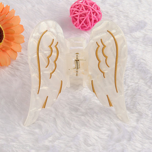 Factory price wing shape hair clips acrylic hair claw clips