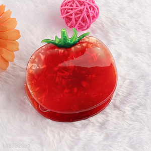 Online wholesale cute tomato shape acrylic hair claw clips