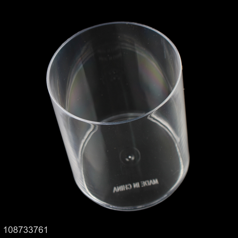 Factory price transparent round makeup pad storage box for sale