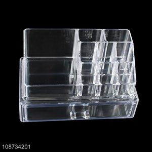 High quality plastic makeup organizer lipstick makeup display holder storage box