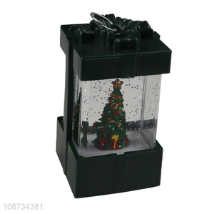 Wholesale led light Christmas snow globe lantern for Christmas decor