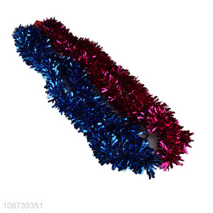 Good quality Christmas tinsel garland foil tinsel twist metallic streamers