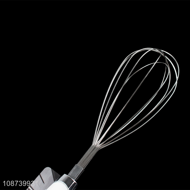 Good selling stainless steel handheld kitchen gadget egg whisk wholesale