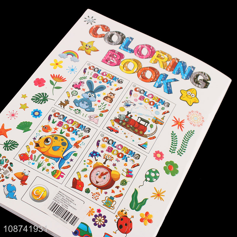 Hot selling children cartoon paper printing coloring book wholesale