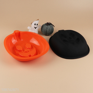 Good price pumpkin shaped <em>silicone</em> non-stick <em>cake</em> baking <em>mould</em> for sale