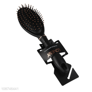 China factory massage airbag anti-static hair comb with plastic handle