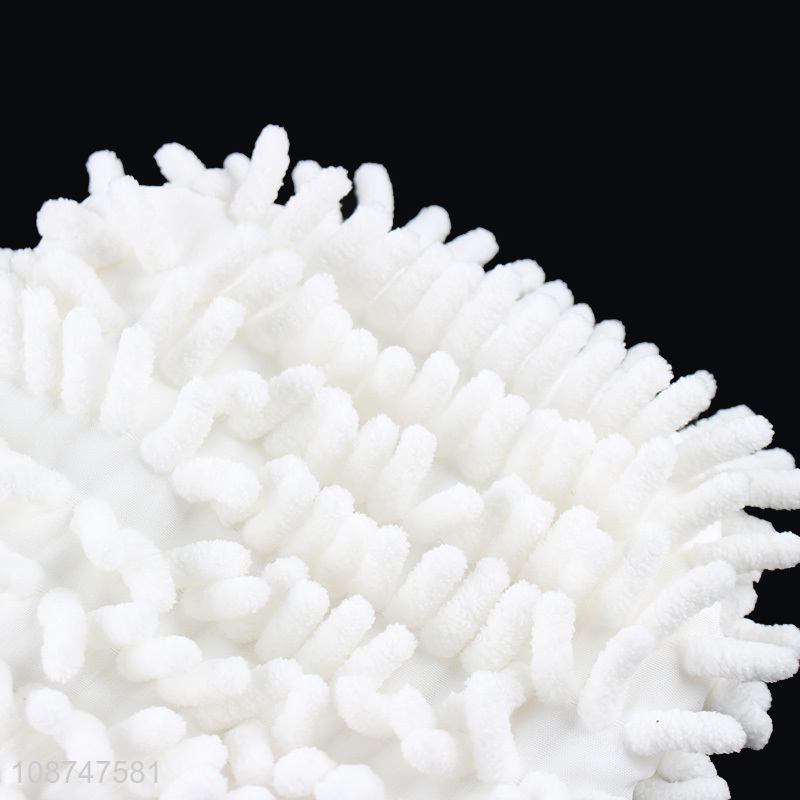 New product soft quick drying chenille hand towel ball for bathroom