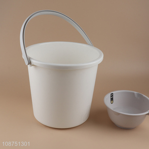 Top products plastic bathroom water bucket with handle