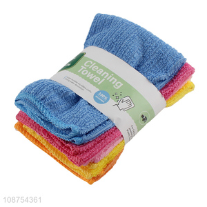 Hot selling multi-purpose microfiber cleaning towel set for kitchen and bathroom