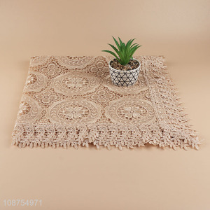 New arrival square table decoration non-slip table cloth for sale