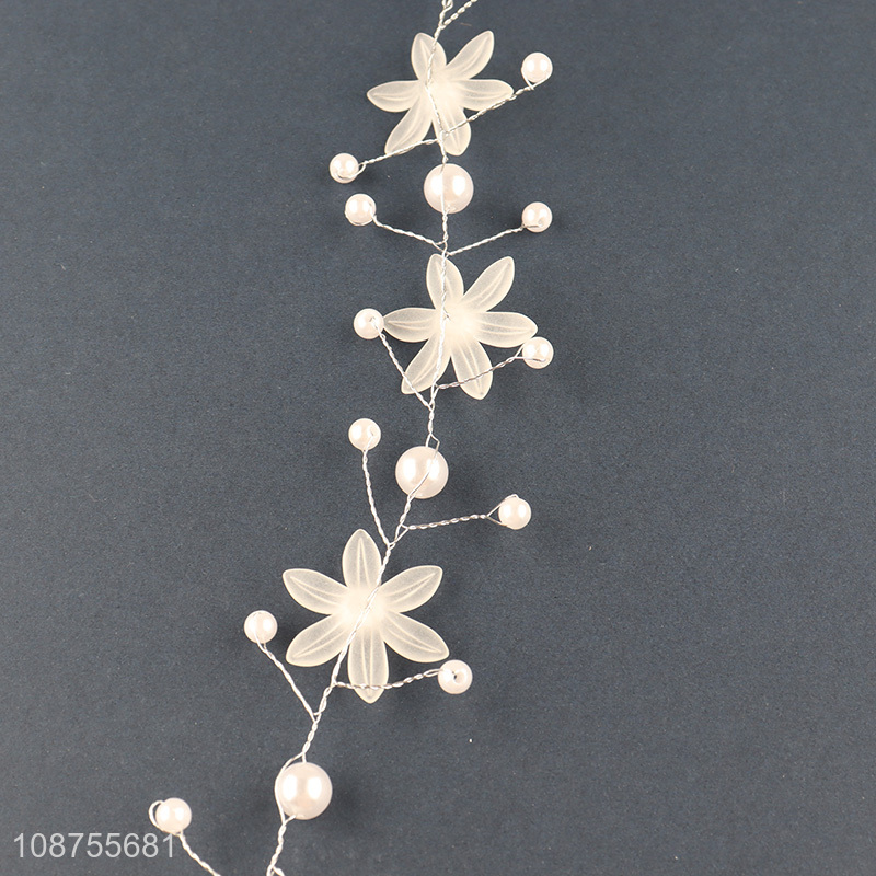 Wholesale pearl flower hair vine bridal wedding hair accessories hairpiece