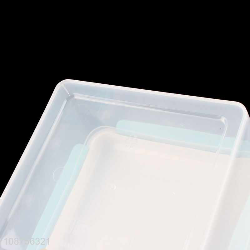 Custom logo 4pcs/set plastic fresh-kepping box food storage containers