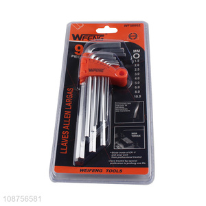 Qholesale Long Hex Key Allen Wrench Set L Wrench Set