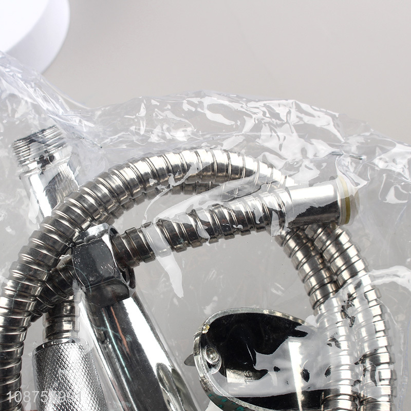 Hot selling bathroom accessories shower hose and shower head set