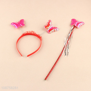 China product 2pcs party supplies hair hoop and fairy stick set