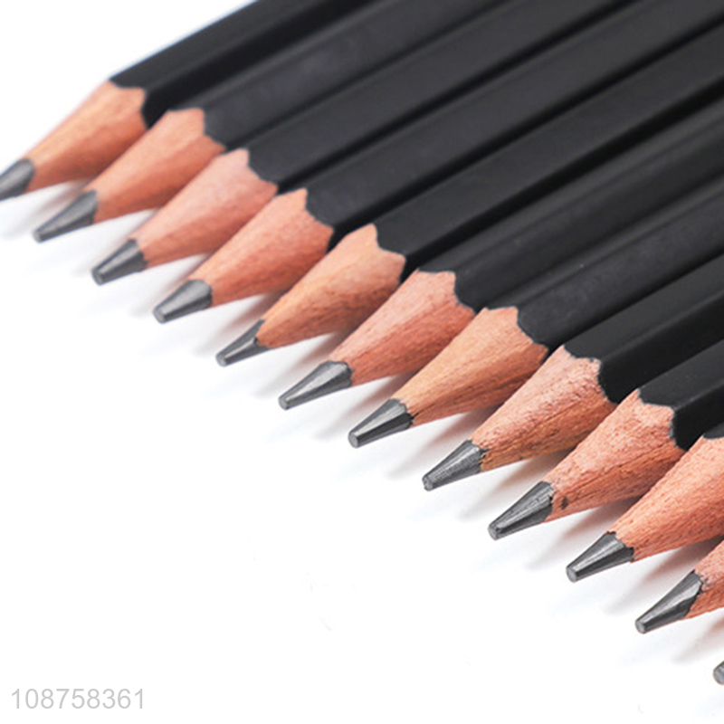 High Quality 12 Pieces 3B Graphite Sketch Pencils Art Pencils