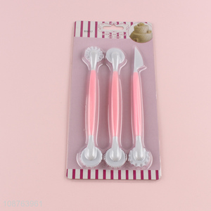 Top products 3pcs cake modelling tool set cake decorating tool set