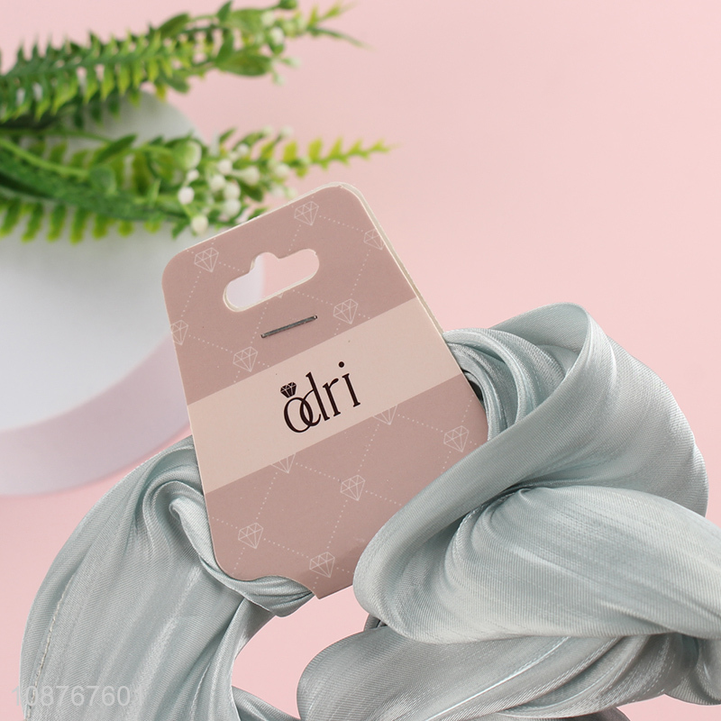 Good quality satin hair scrunchies elastic hair bands