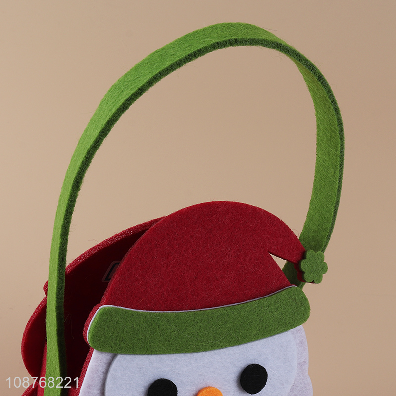 New style felt cloth christmas basket